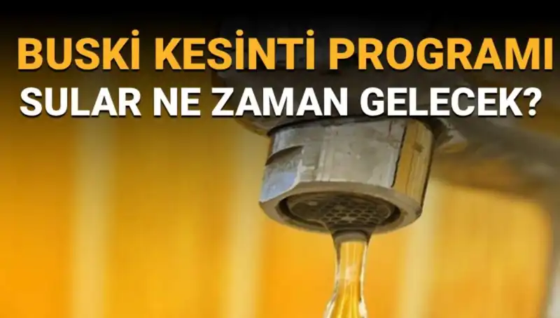 Bursa Nilüfer'e Su Kesintisi Programı: Sular Ne Zaman Gelecek?